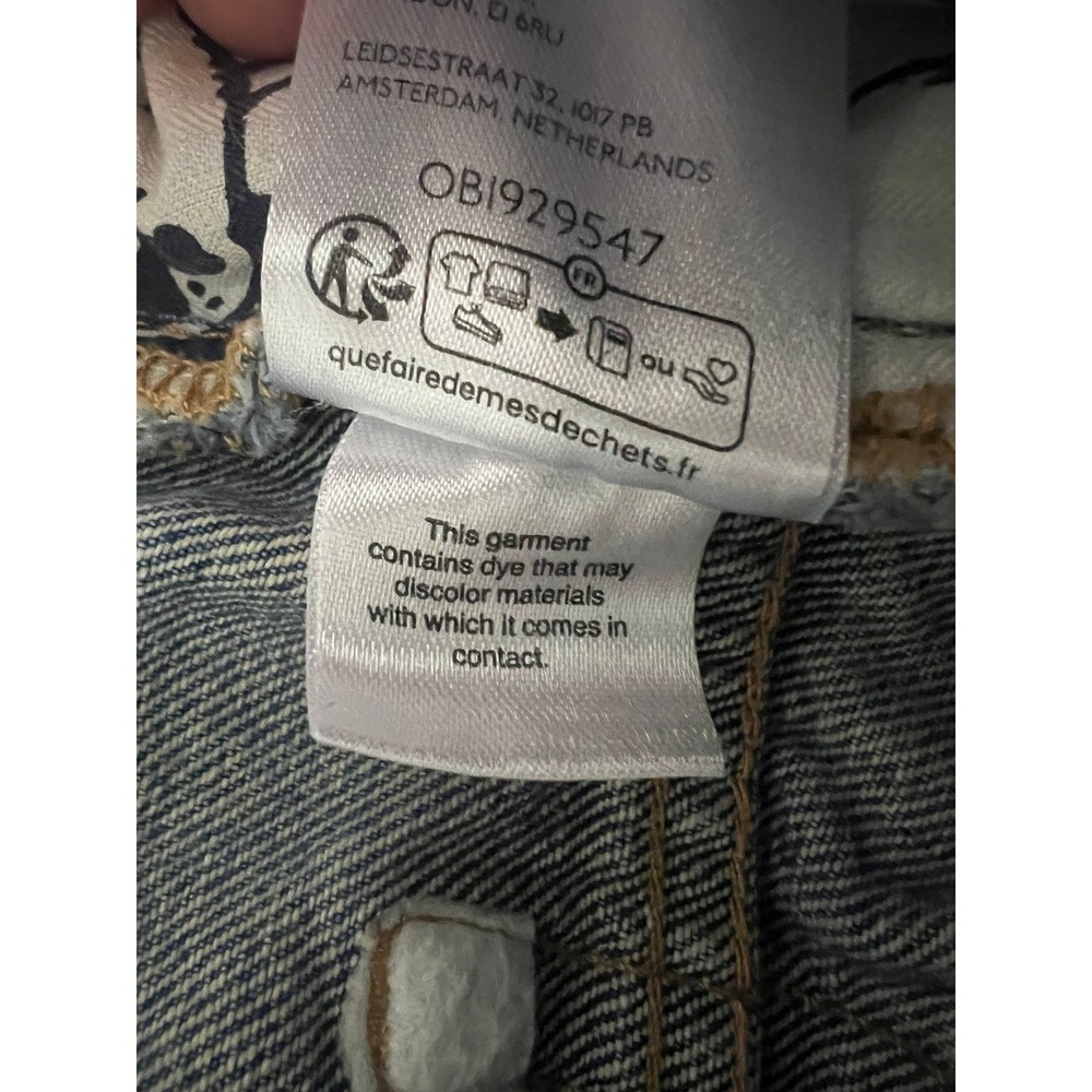 We The Free Deep Trance Dropped Boyfriend Jeans 29 Medium Wash Denim Baggy - Picture 9 of 14